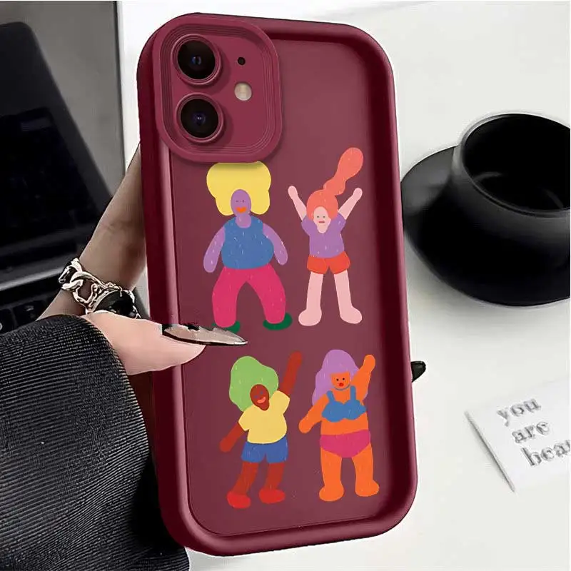 IP11 Close Friends Sky Eye Ladder Phone Case For iPhone 14Pro 14Plus 14 13Pro 13mini 13 12 XS XSMax XR X SE2022 8 7 6 Cover