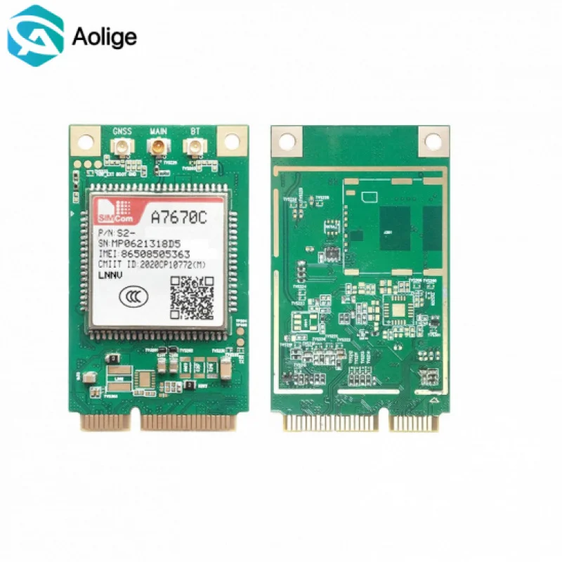 

SIMCom A7670C-LNNV, LNNY, MNNV, MANS PCIE CAT1 4G коммуникационные модули