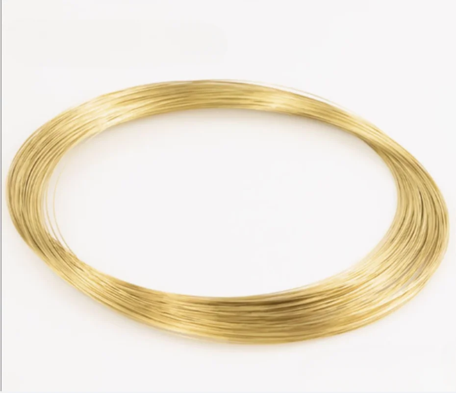 1Meter Solid Brass Wire 0.3mm 0.5mm 0.7mm 1mm 1.2mm 2mm 2.5mm 3mm 4mm 5mm For DIY Jewelry Making Craft