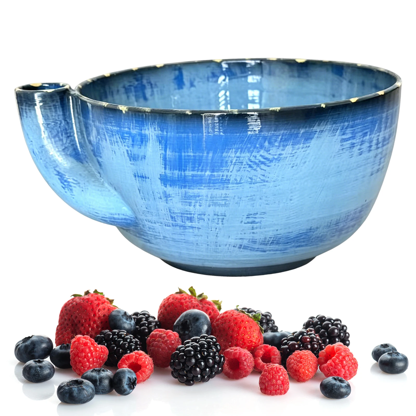 Berry Swirl Bowl Self Spinning Berry Washing Bowl Berries Rinse and Drain Bowls with Vortex Washing Design Fruit Washer Colander
