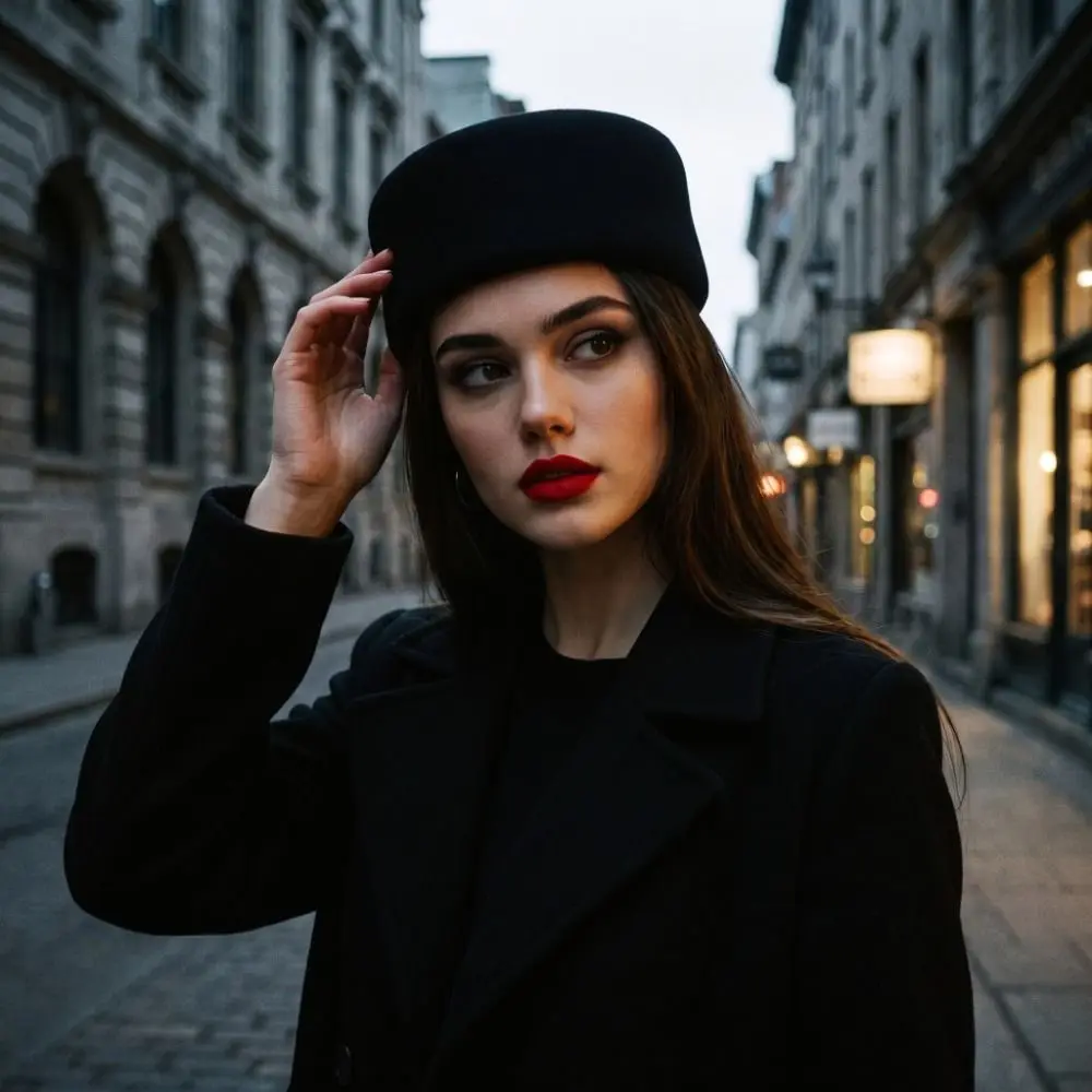 Vintage French Style Pillbox Hat Elegant Fedoras Beret Hat Versatile Air Hostess Formal Hat Live Show