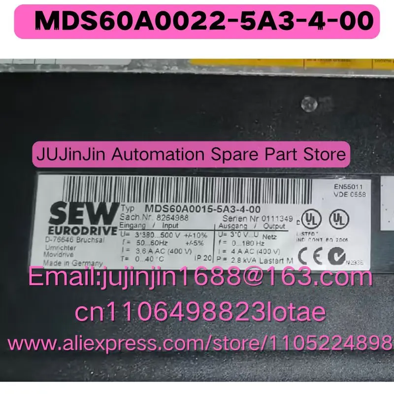 MDS60A0022-5A3-4-00 Used In Good Working Condition Quick Shipment