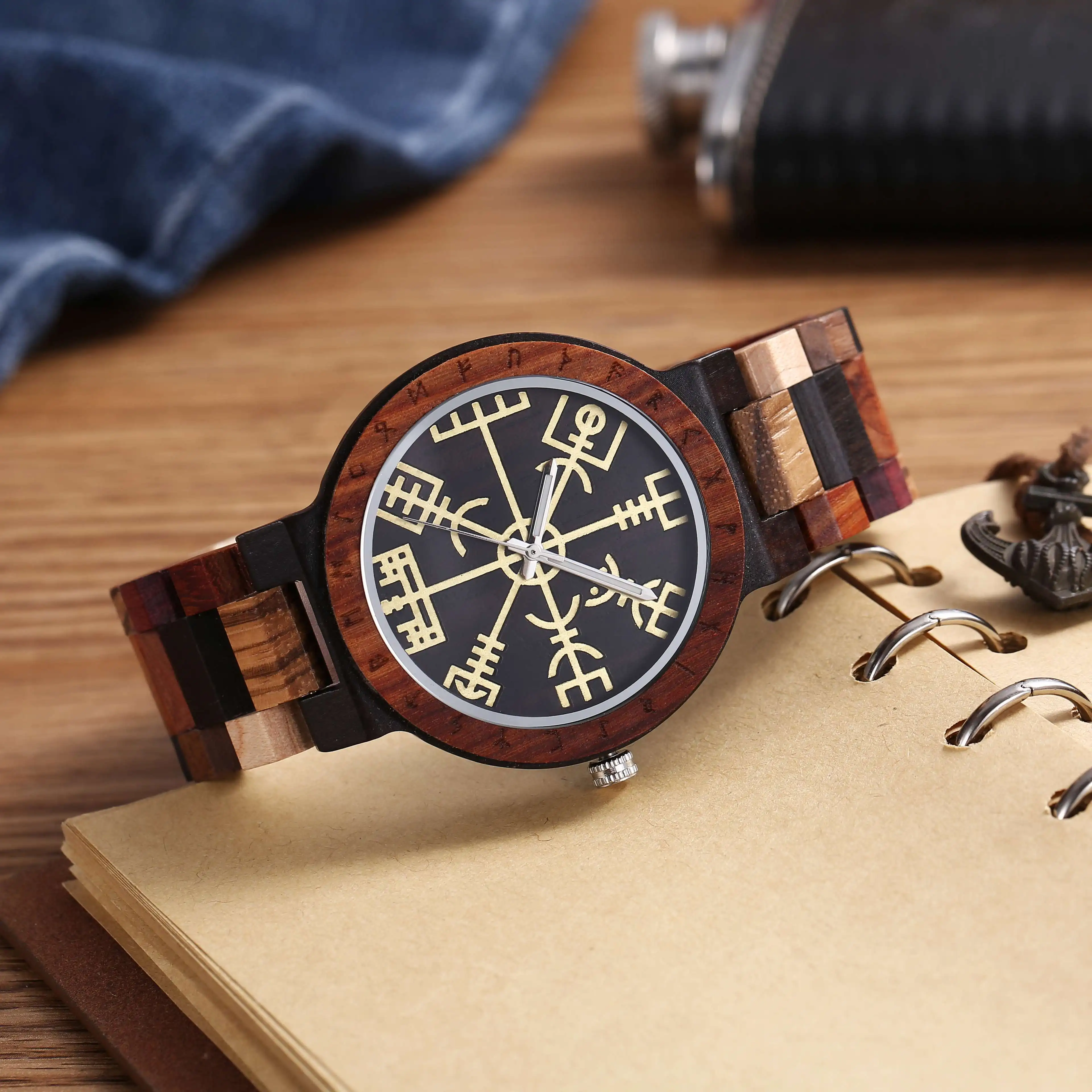 Men's Retro Simple Creative Lightweight Watch Dial Design Classic Unique Pure Natural Wooden Watches