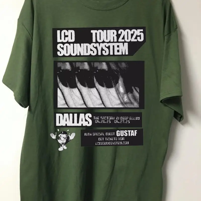 LCD Soundsystem 2025 Tour April White  T shirt Full Size S 5XL QA181