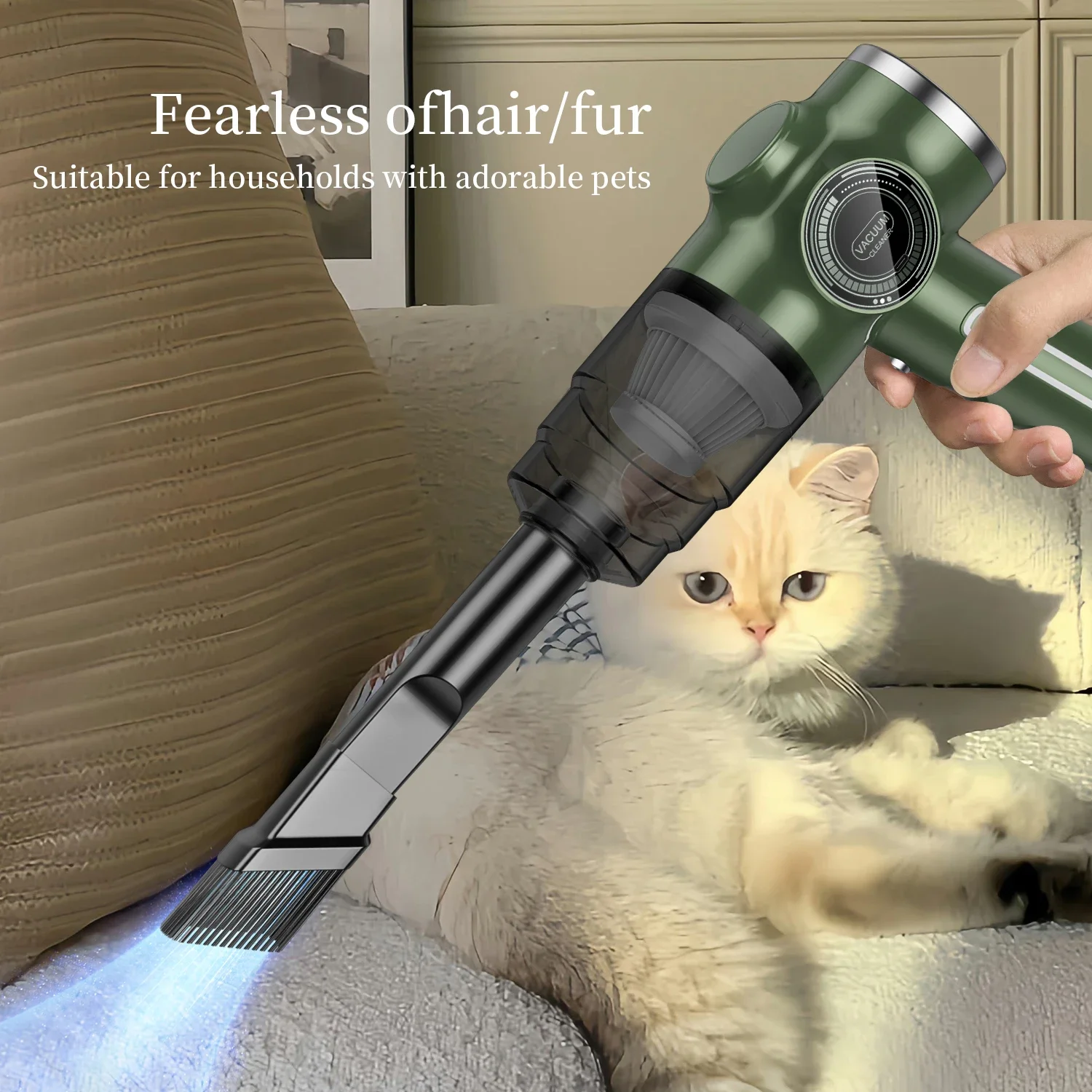 

Миниатюрный вертикальный беспроводной автомобильный пылесос, мощный портативный ручной пылесос для ковров и салона автомобиля