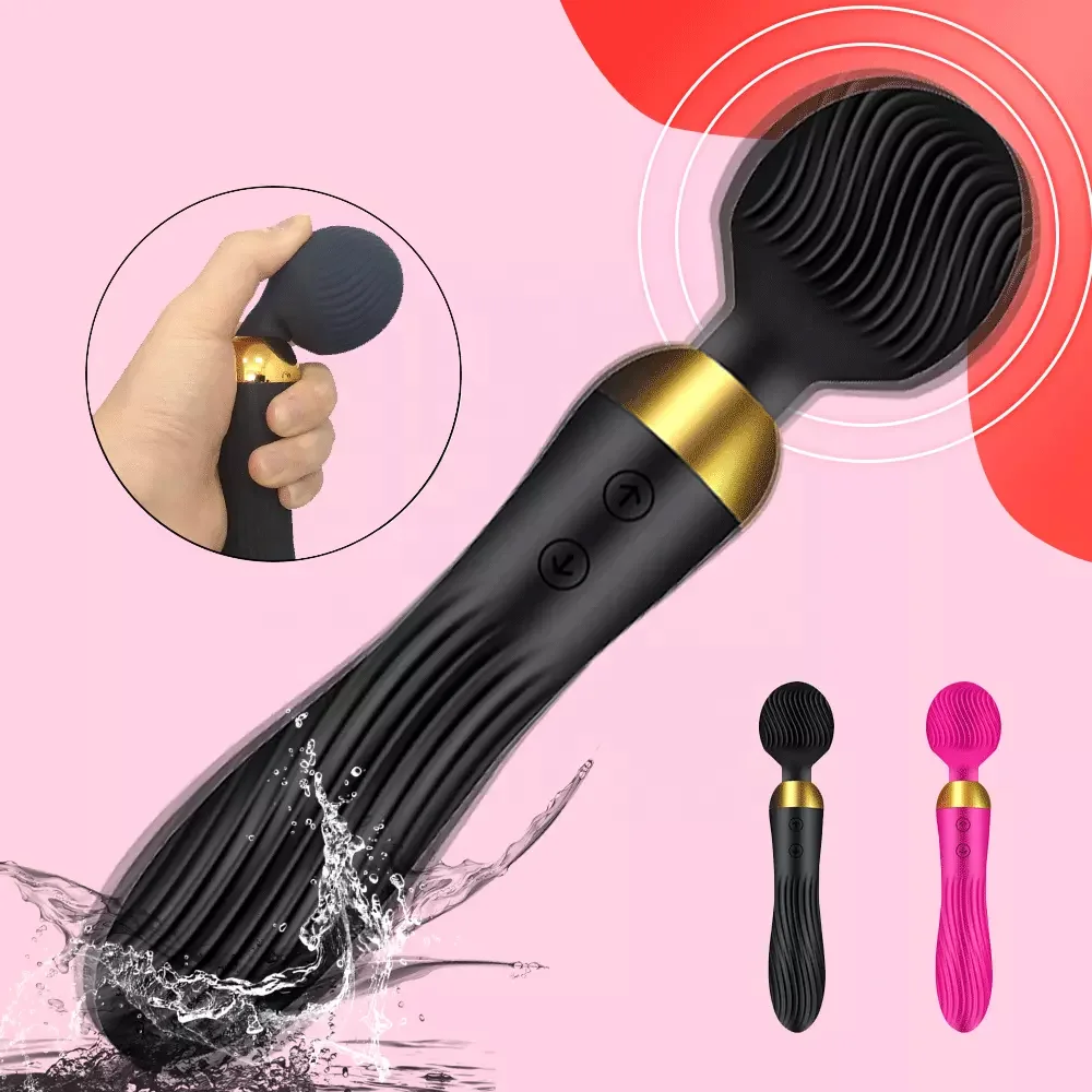 

Wand Vibrator Wholesale Waterproof Powerful 18 Speeds G Spot Clitoris Stimulation AV Massager VibratorSex Toys For Adults