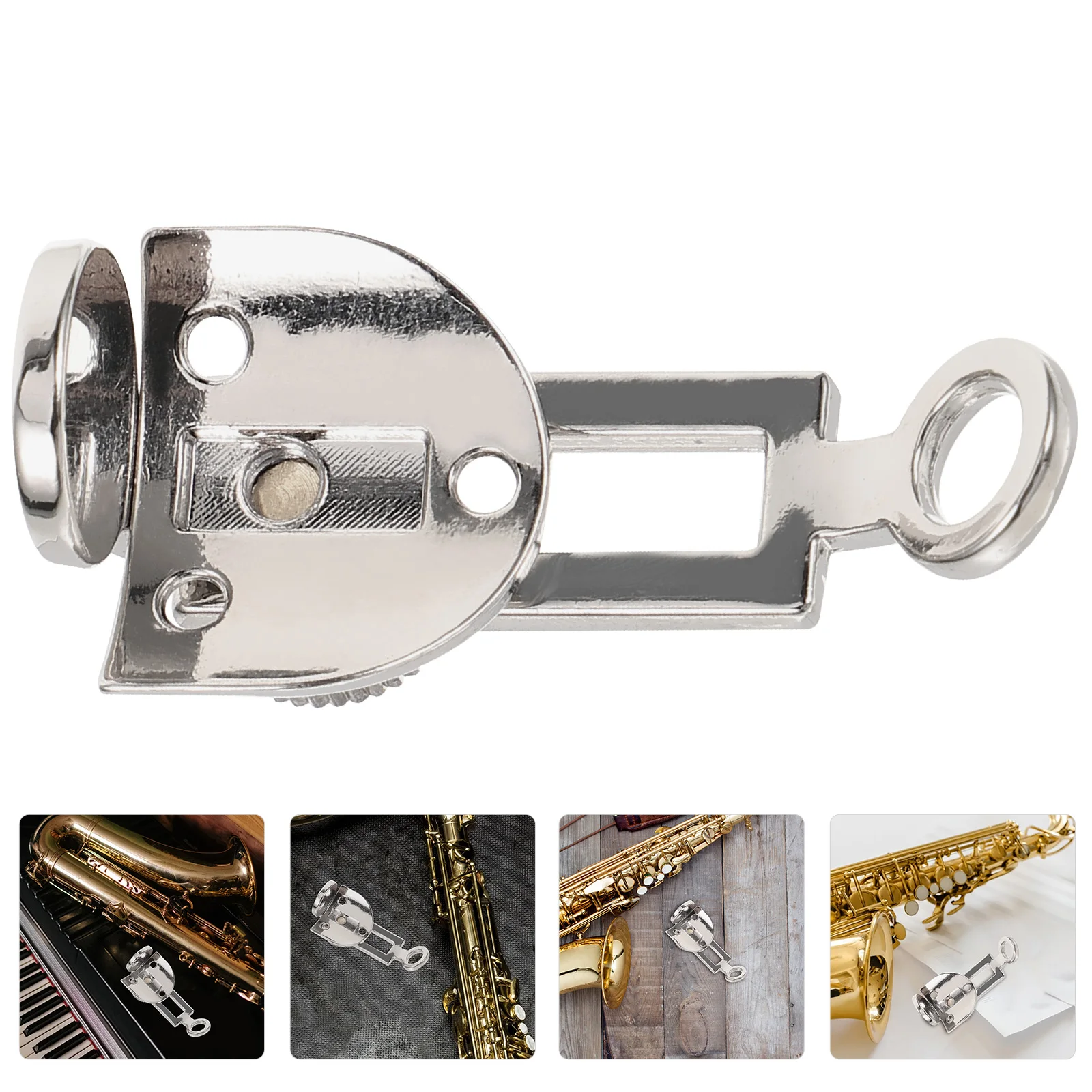 

Adjustable Clarinet Thumb Rest Black Instrument 3 Hole Fixing Strap Ring Zinc Alloy Finger Support Accessories Beginner Teaching