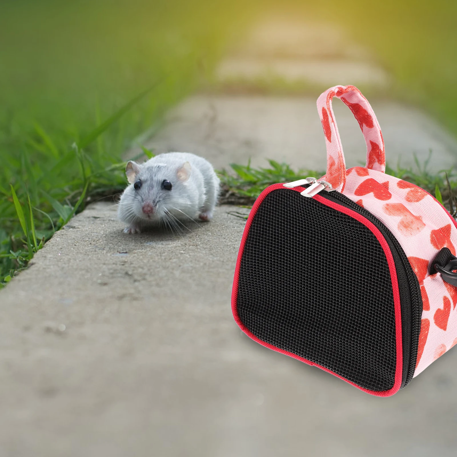 

Portable Hamster Bag Small Animal Travel Carrier Rodent Carriers Bags Pet Tote Outgoing