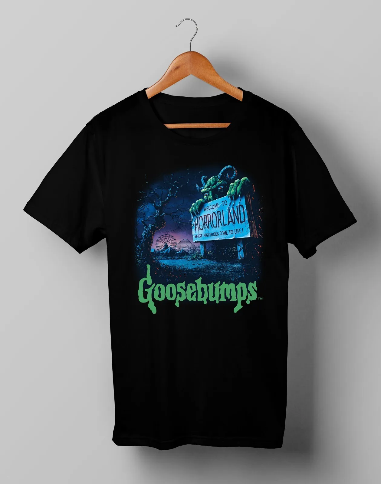 

Футболка с изображением ужасов линий авиакомпании Santa Monica Goosebumps S M L XL 2XL