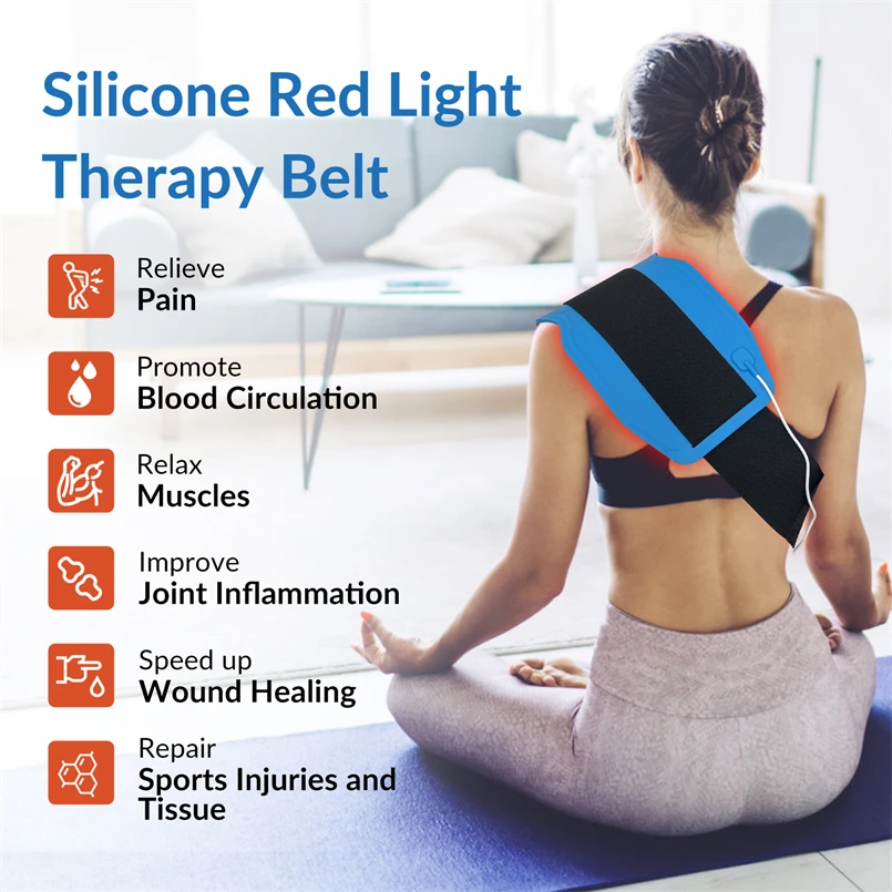 Infrared Physiotherapy Device Best Red Light Therapy Red Light Full Body Panel Massage Pad for Fibromyalgia Aches Burn Fat