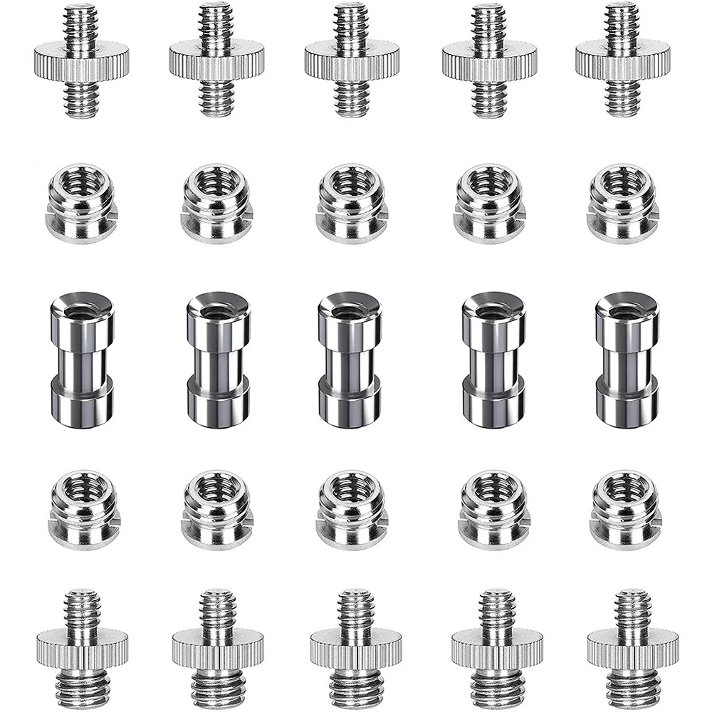 25Pcs Double Head Screw Camera Screw Conversion Screw Camera Bracket Screw Set Camera Screw Mounting