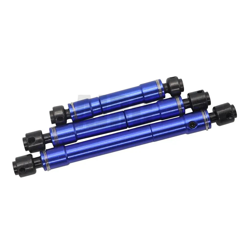 3pcs For 1/10 Rc Crawler Car Defender Traxxas  Trx4 Trx6 G63 6x6 Accessories Parts Metal Transmission Shaft Cvd 75mm/103mm/128mm
