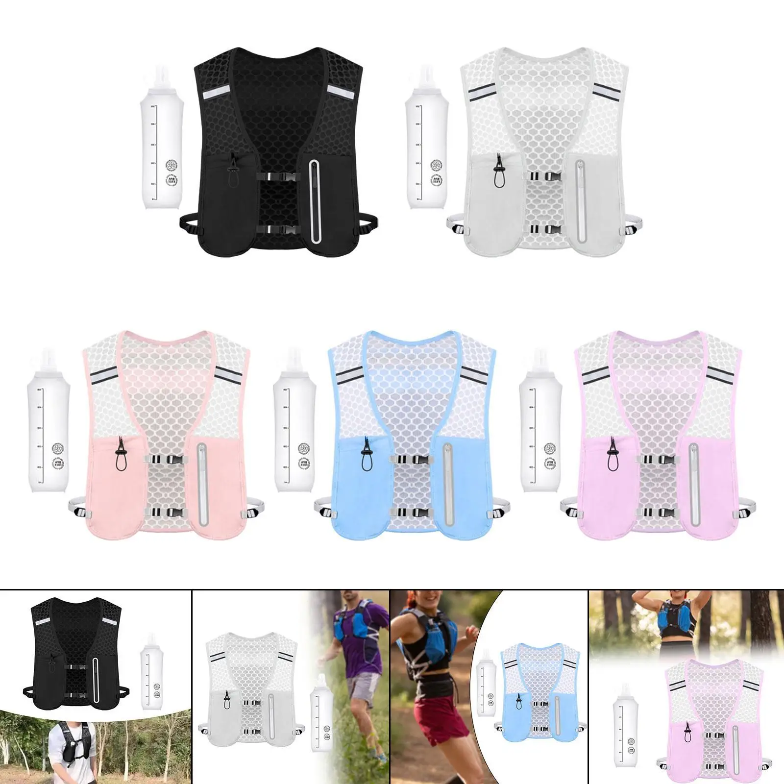 

Running Water Vest Lightweight Hydration Vest for Hiking Riding Adventure