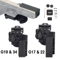 IPSC Quick Pull Glock 17 19 22 34 Combat Right Hand Gun Holster Draw Belt Clip Tactical Pistol G17 G19 Airsoft  Accessories
