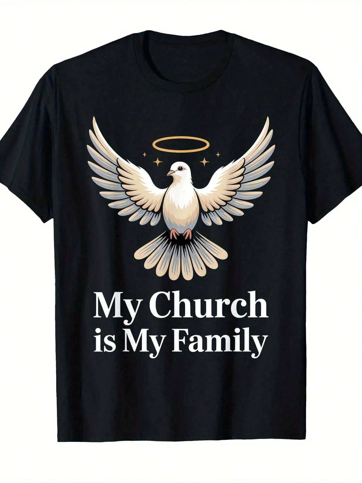 

New Men's Y2K Oversized Harajuku Cotton Men's Hip Hop Clothing T-shirt Christian Goth Retro T-shirt for Men and Women