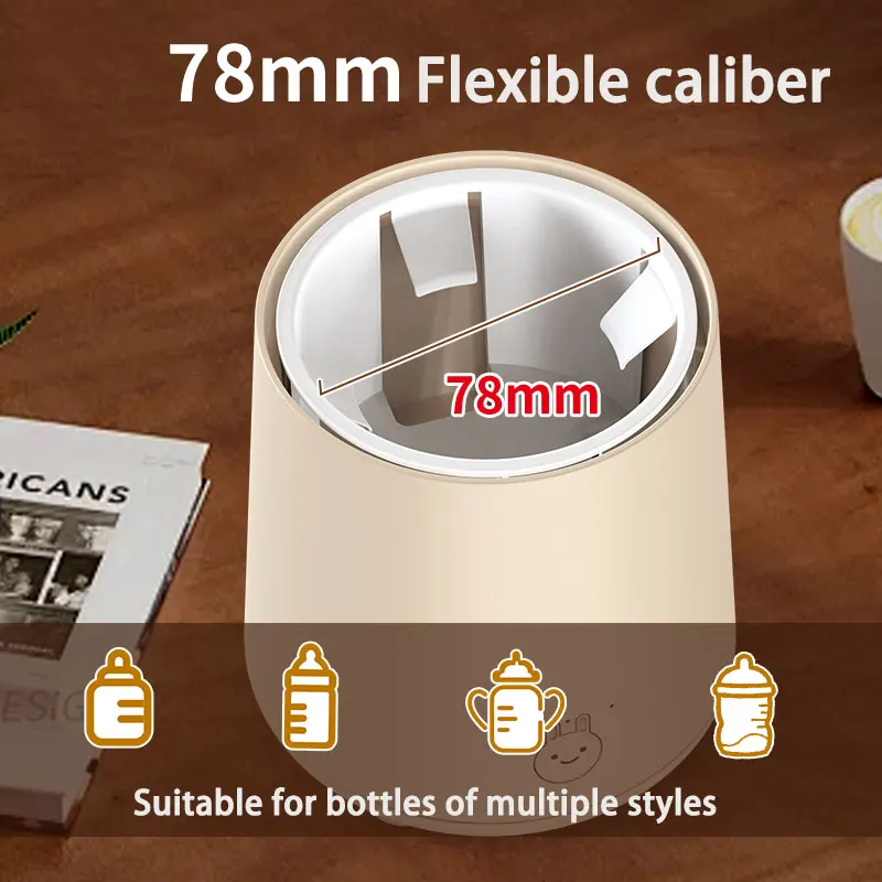 3 Gears Rabbit Electric Milk Bottle Shaker, USB Smart Intelligent Milk Powder Mixer, Li-Battery Baby Formula Maker Divine Device