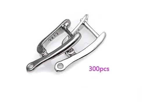 400pcs Rhodium Color Earring Hooks