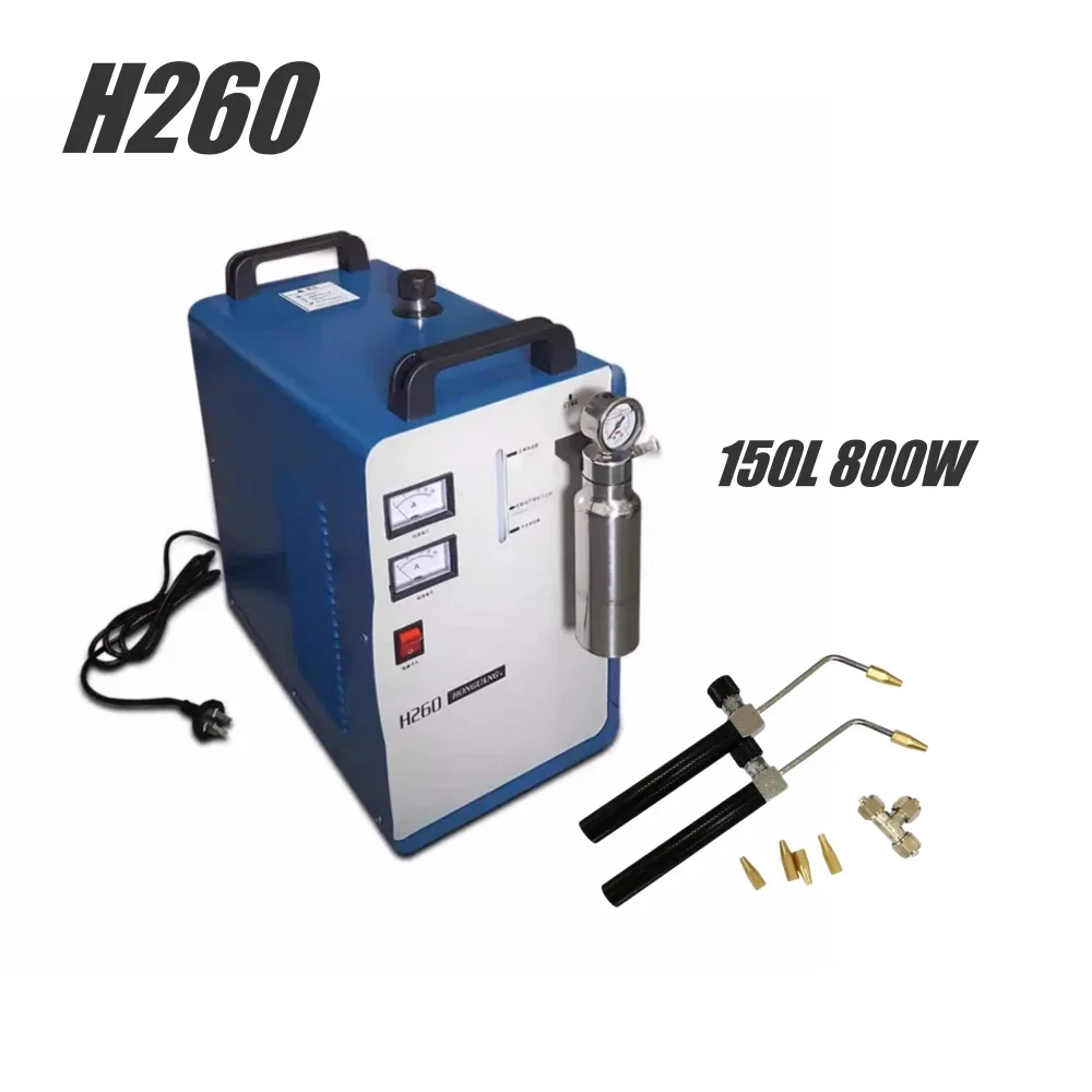 ماكينة تلميع الأكريليك 800 وات 150 لتر مولد لهب الهيدروجين الأكسجين + 2 مشاعل غاز مجانية #1