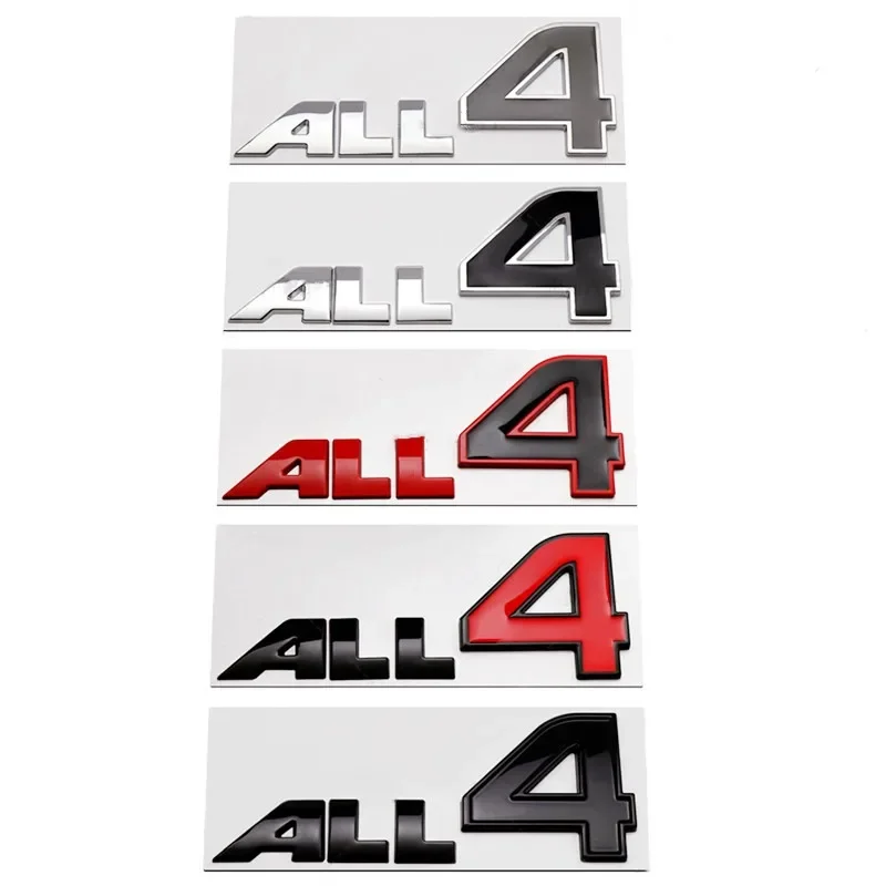 3D Metal ALL4 Logo Door Emblem Badge Sticker Car Decals For MINI Cooper R61 F60 Countryman Paceman