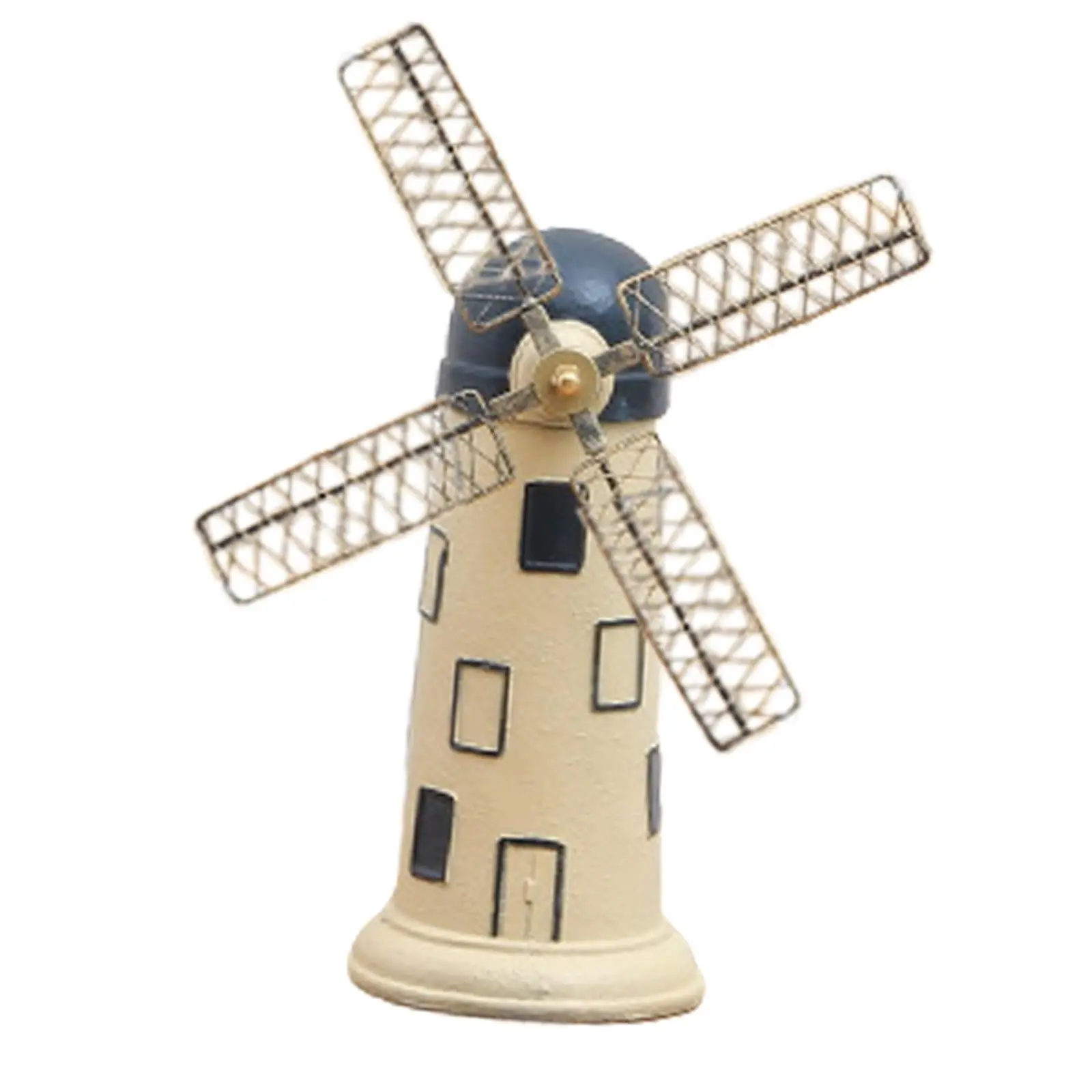 Windmill Phonograph Model Classic Resin Crafts Decorative for Tabletop Bedroom