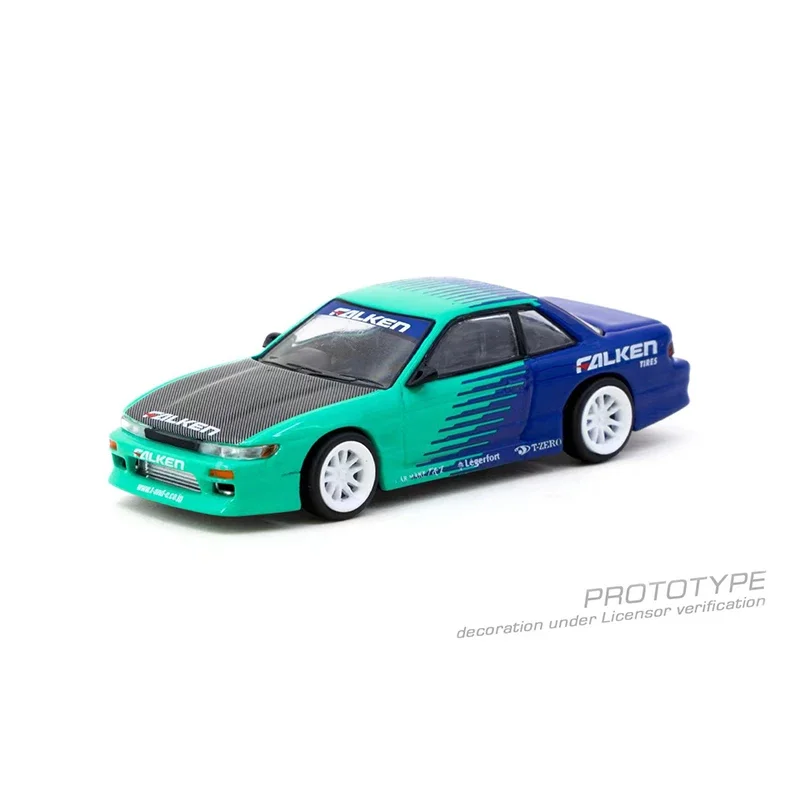 1:64 PreSale TW Vertex Silvia S13 Diecast Car Model Collection Miniature Toy Tarmac Works