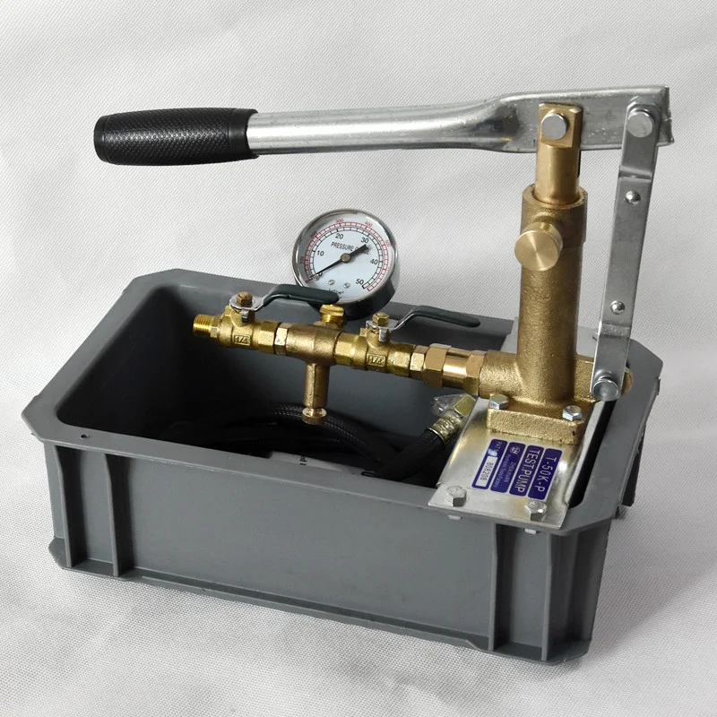 SD-40E Hydrostatic Test Pump, 0-4.0MPa 220V Manual Bench High Pressure Water Pump, Plumbing Tool for Pipe Pressure Testing