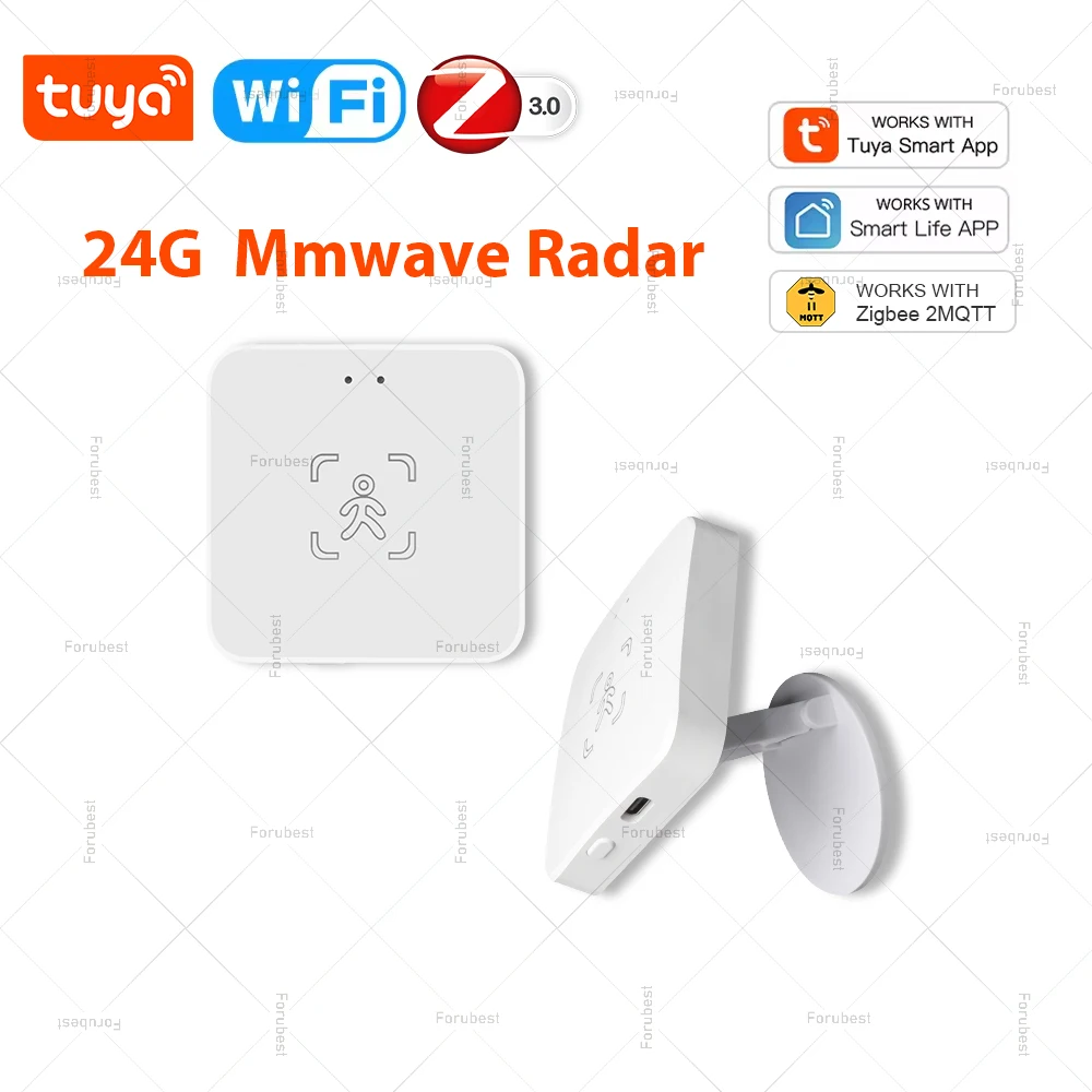 Tuya WiFi/Zigbee Human Presence Detector Smart 24GHz Mmwave Radar Motion Sensor Detector For Smart Life APP Support ZigbeeZMQTT