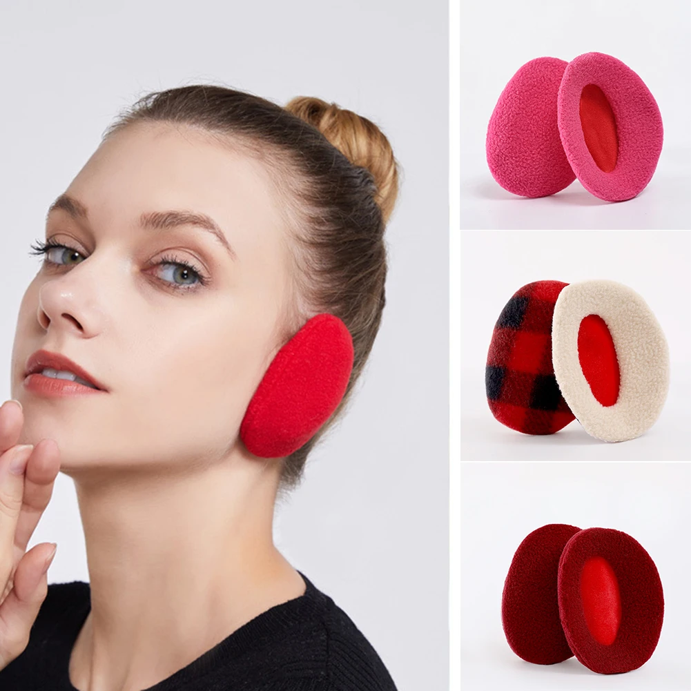 New Men Women Winter Bandless Ear Warmers Kids Fluffy Fleece Ear Cover Soft Windproof Thick Ear Earmuffs Ear Protection