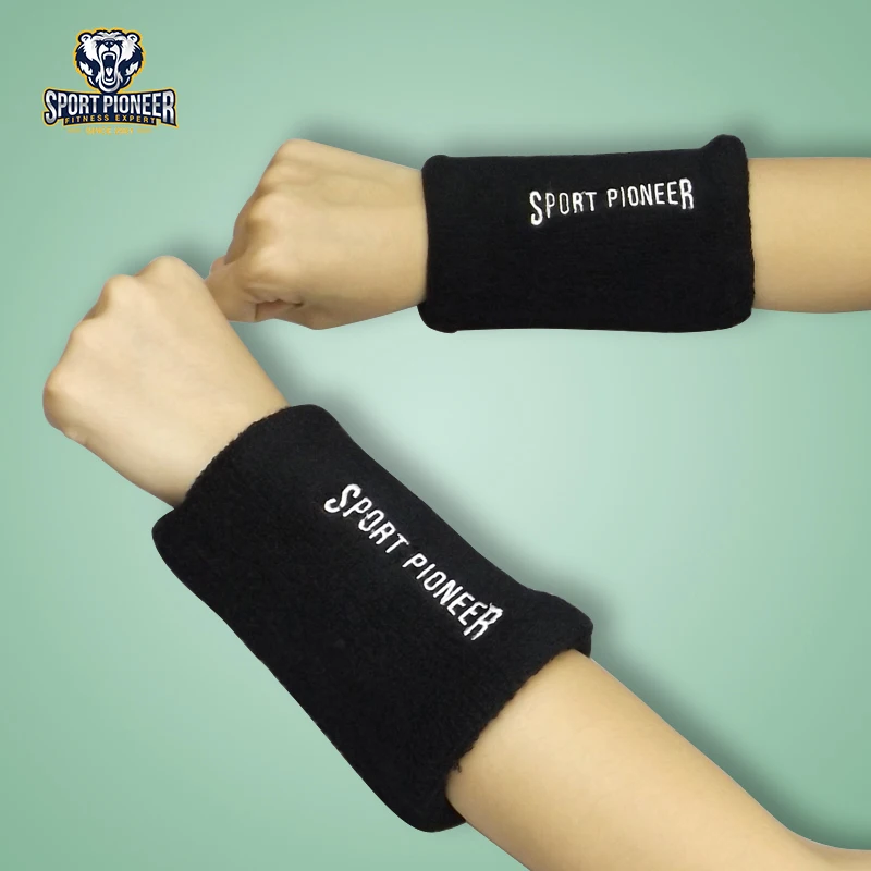 1kg Adult Cotton Wrist Weighted Sweatbands Tennis  Absorbent Wristbands For Running Athletic Sports And Working Out