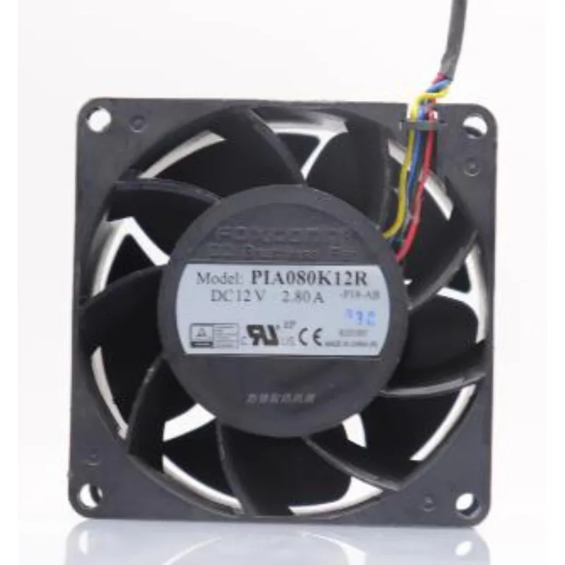 CPU Fan for PIA080K12R 8038 8cm 12V 2.8A Car Modified Violent High Air Volume Power Cooling Fan 80x80x38mm