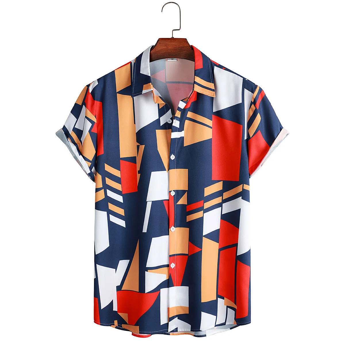 

Мужские гавайские айты, летняя одежда с цветочным принтом ort Sve, повседневная одежда с откидным воротником и стойкой, M Summer Faion, 2023,