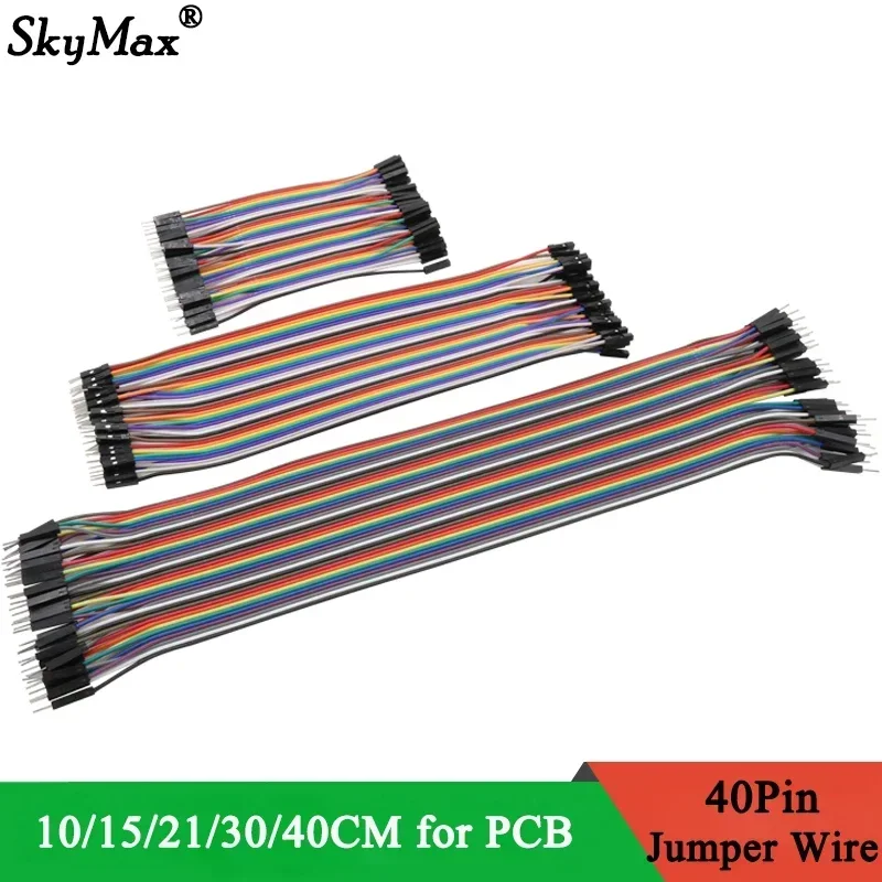 40pin 2.54mm Jumper Wire 10 15 21 30 40cm Male to Male Female to Female Integrated Cable Kit DIY Electron Line Arduino