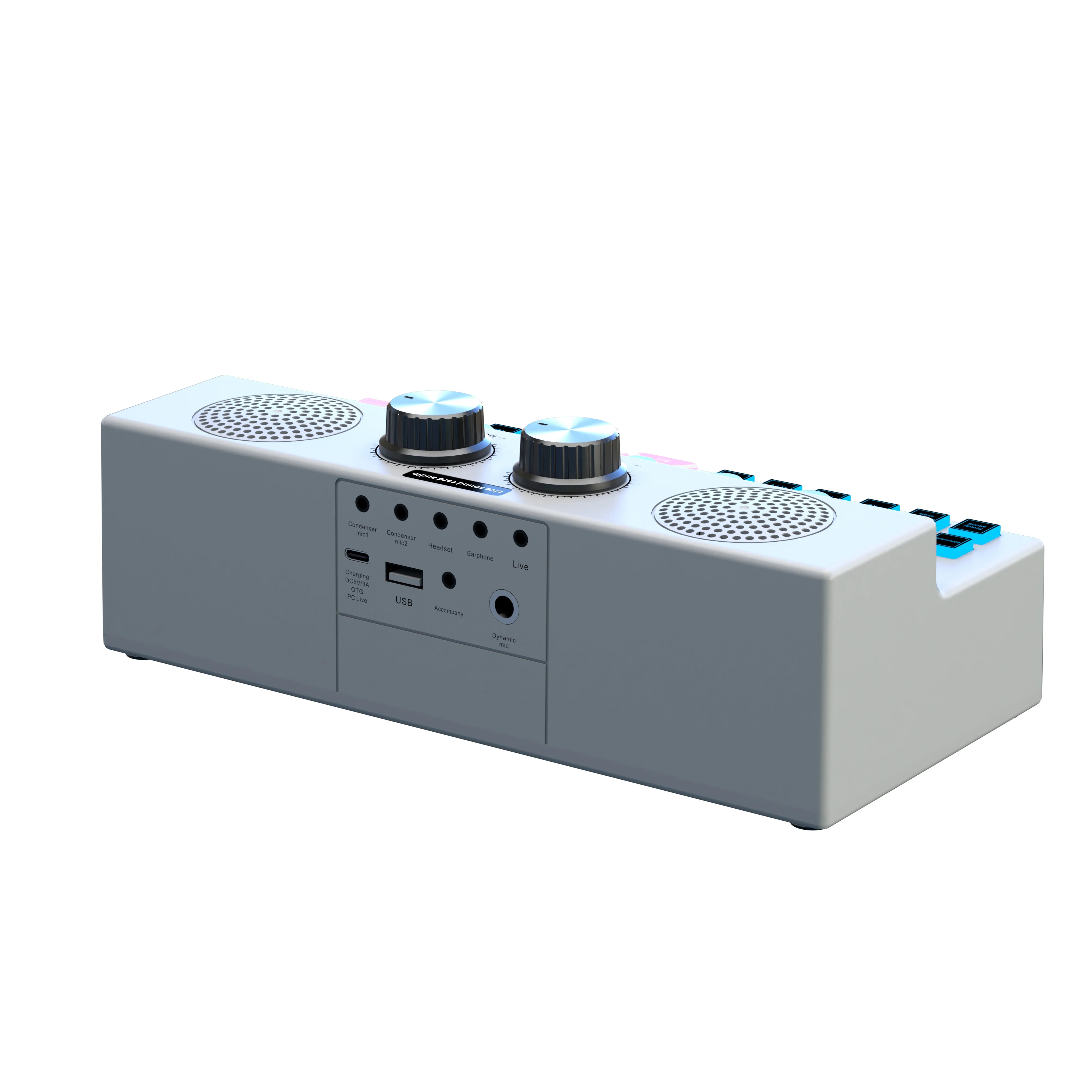 SY70 m Streaming Podcasting Gaming Recording YouTube for PC Professional Speaker Sound Card