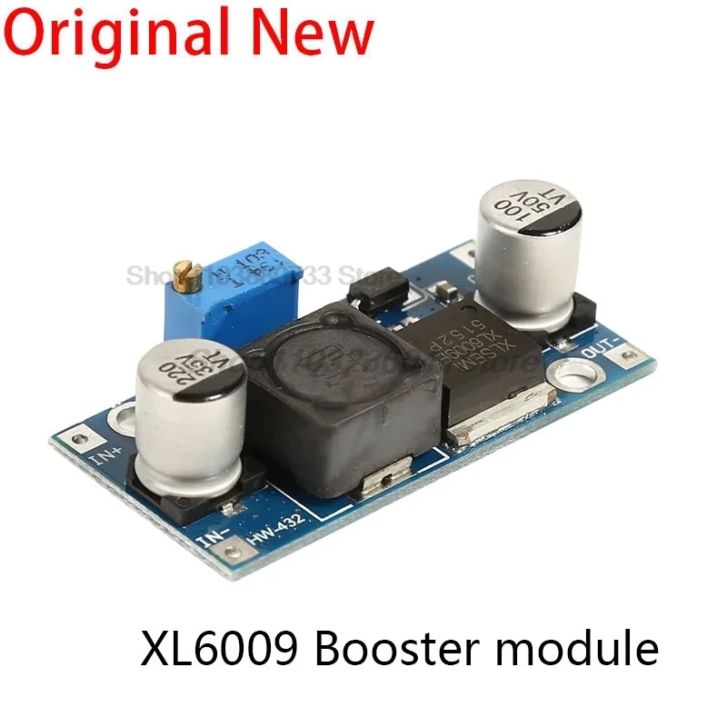 1 peça conversor de impulso xl6009 4a intensificador ajustável 15w 5-32v a 5-50v módulo de fonte de alimentação DC-DC lm2577 módulo intensificador