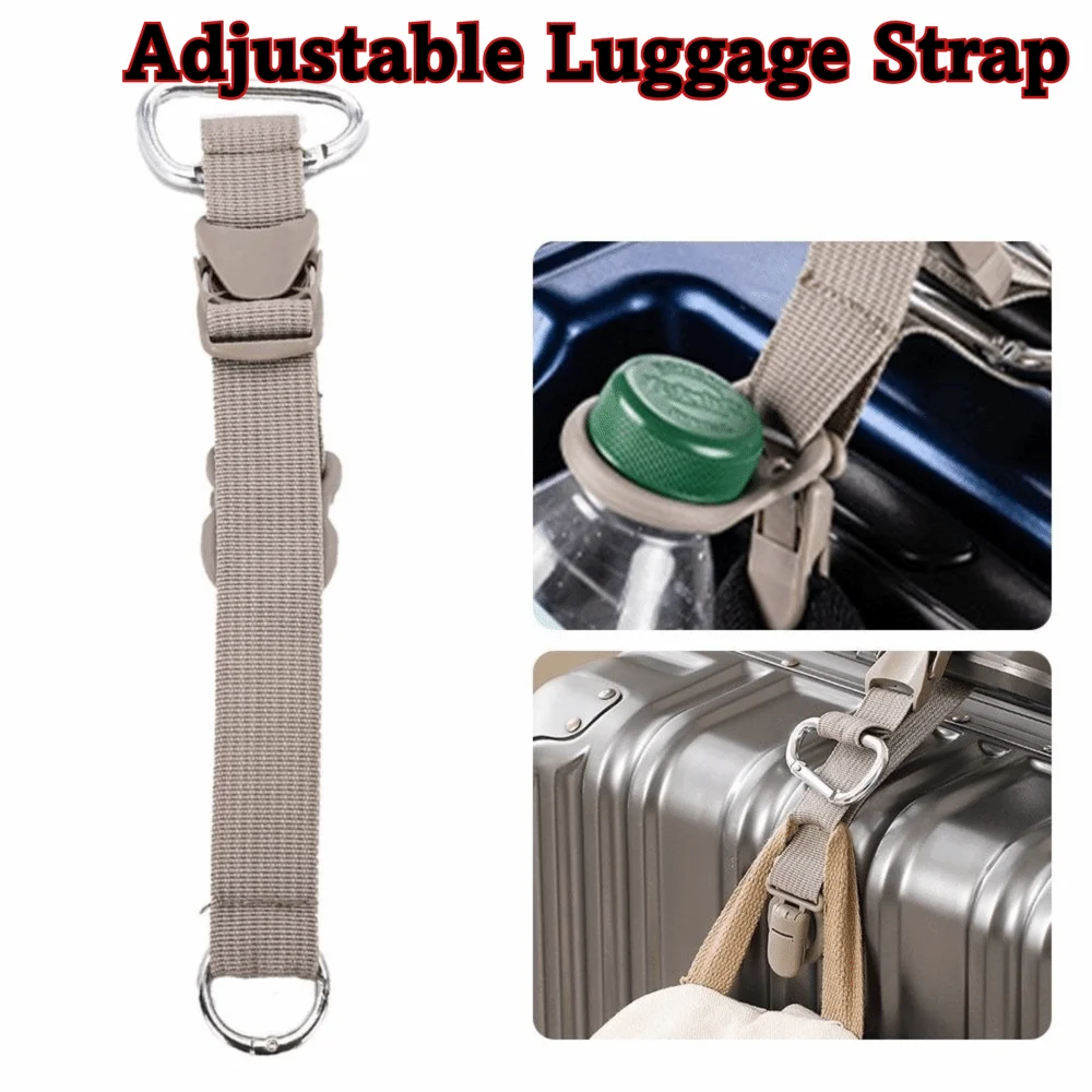 Fixed Adjustable Luggage Strap Anti-lost Nylon Lock Buckle Hanging Buckle Straps Multifunctional Luggage Packing Belt