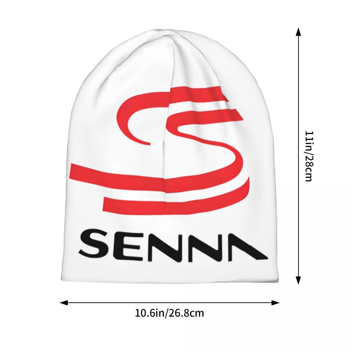 Ayrton Senna Racing Cars Logo Slouchy Beanie Cap Man Woman Winter Streetwear Skullies Cap Bonnet Knitting Hats