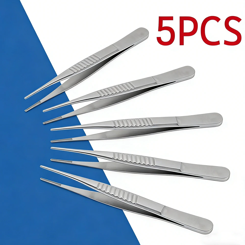 DeBakey Atraumatic Vascular Forceps Stainless Steel Microsurgical Tweezers with Non Crush Tips for Precise Tissue Handling