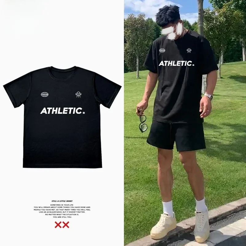 Camiseta de Treinamento de Basquete Americana de Secagem Rápida, Manga Curta, Fitness para Homens e Mulheres, Respirável, Lev...
