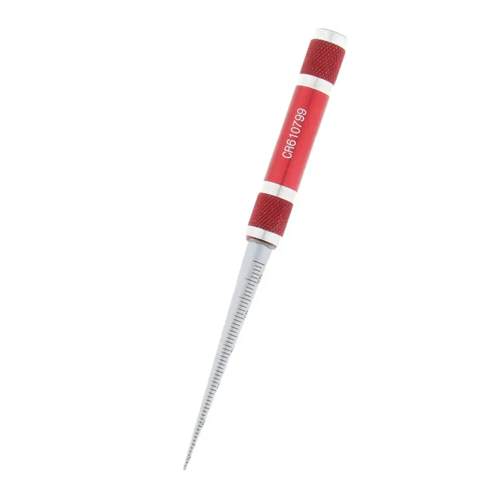 Accurate Hole Diameter Gauge Zinc Alloy Taper Ruler Measuring Tool for Pipe and Bore Measurement