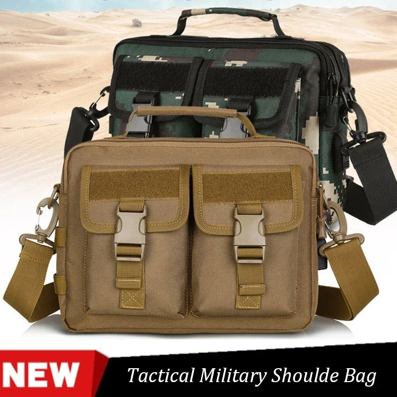 

Tactical Military Shoulde Bag USB Messenger Package Camping Fishing Travel Diagonal Handbag Man Office Carrying Emballer N0214