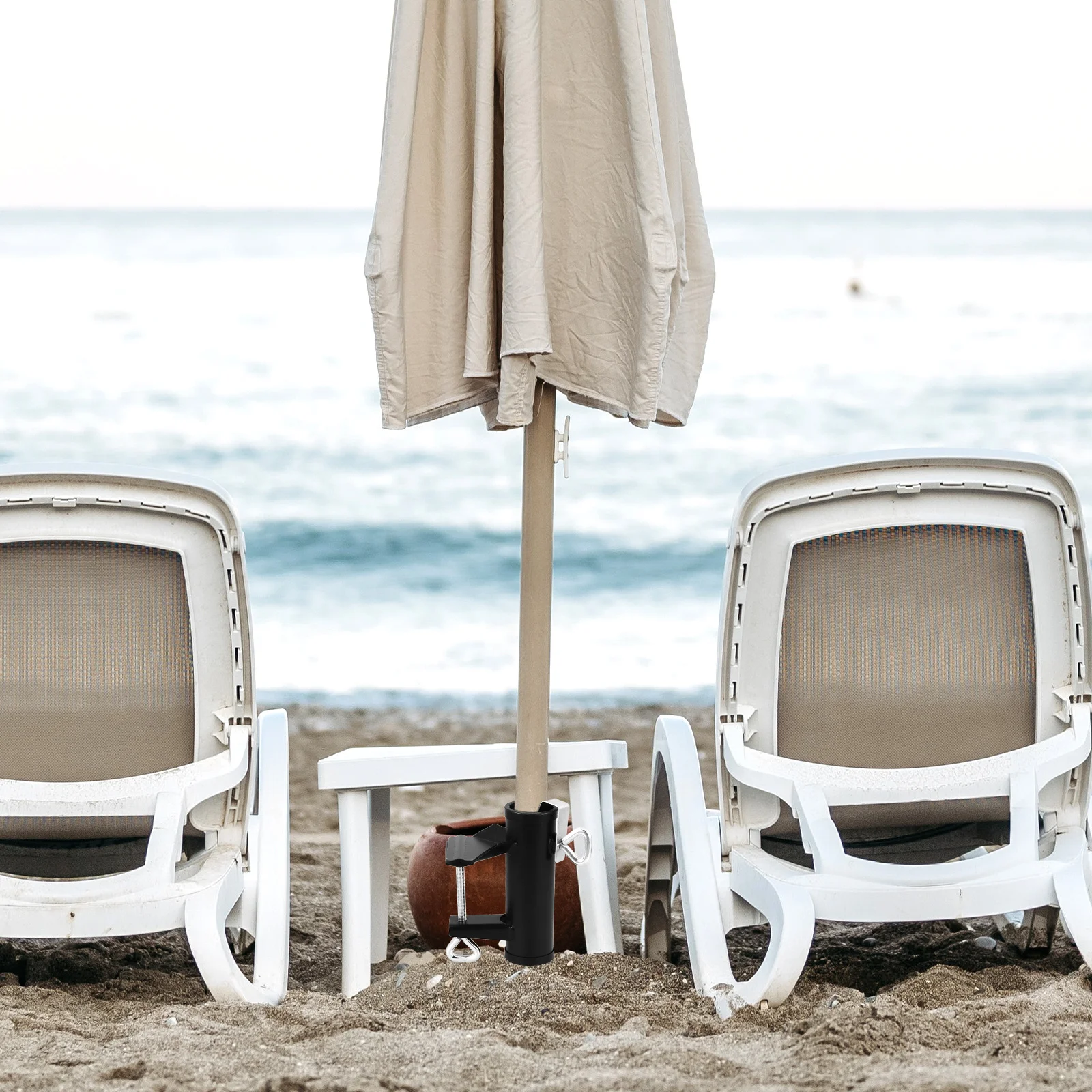 

Parasol Tabletop Clip Bracket Versatile Reliable Solution for Securing Beach Patio Balcony Umbrellas in Windy Conditions