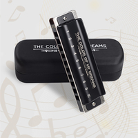 Blues Harmonica for Professionals Adults,10 Hole Diatonic Harmonica Phosphor Bronze Reeds Mouth Organ Blues Harp For Beginners