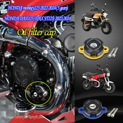For HONDA monkey125 5 gears DAX125 ST125 Oil filter cap 2022 2023 2024 Motorcycle Modifications Accessories