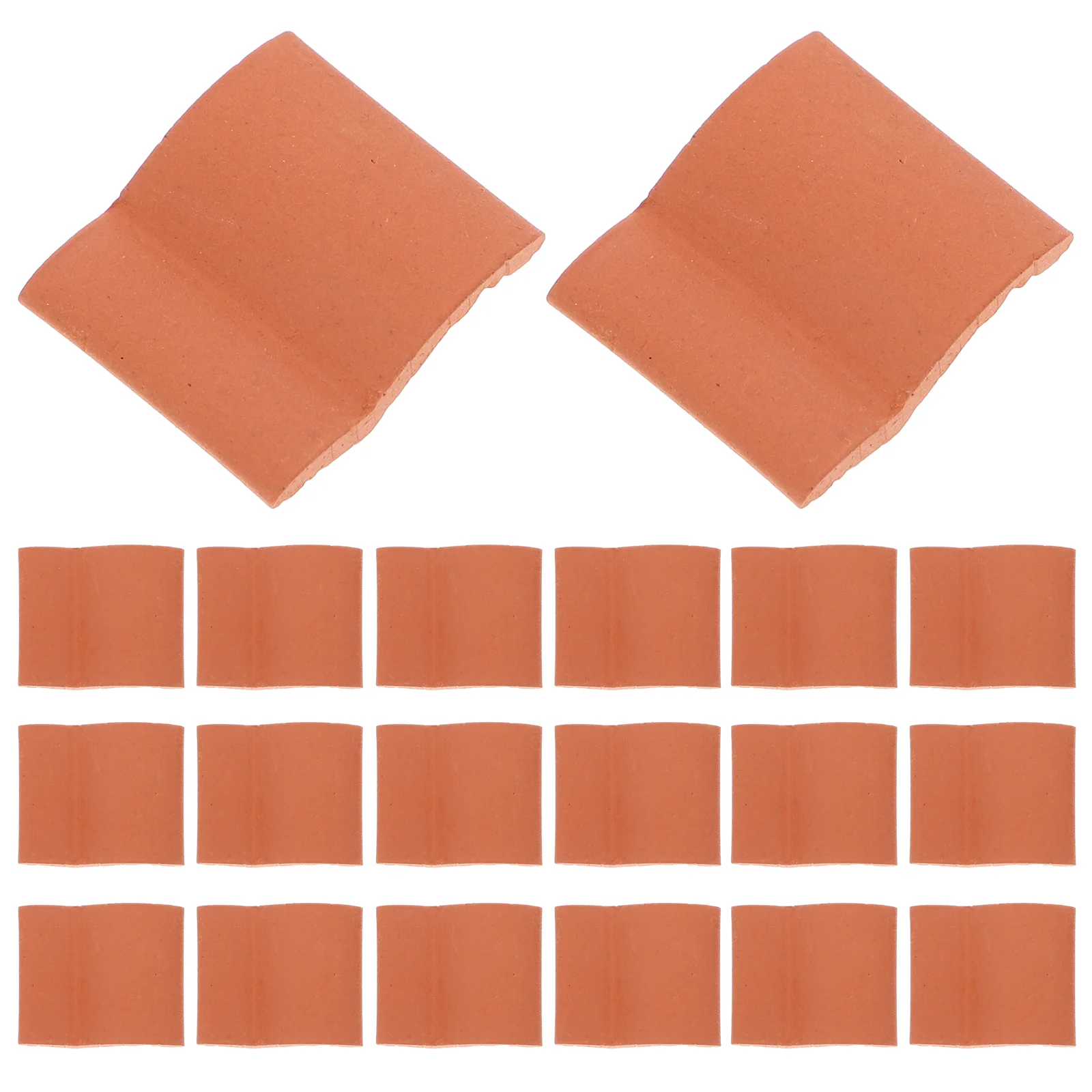 60 Pcs Simulated Building Tiles Mini Prop Dollhouse Carpet Dolls Supplies Girls Lovely Miniature Furniture Architectural Model