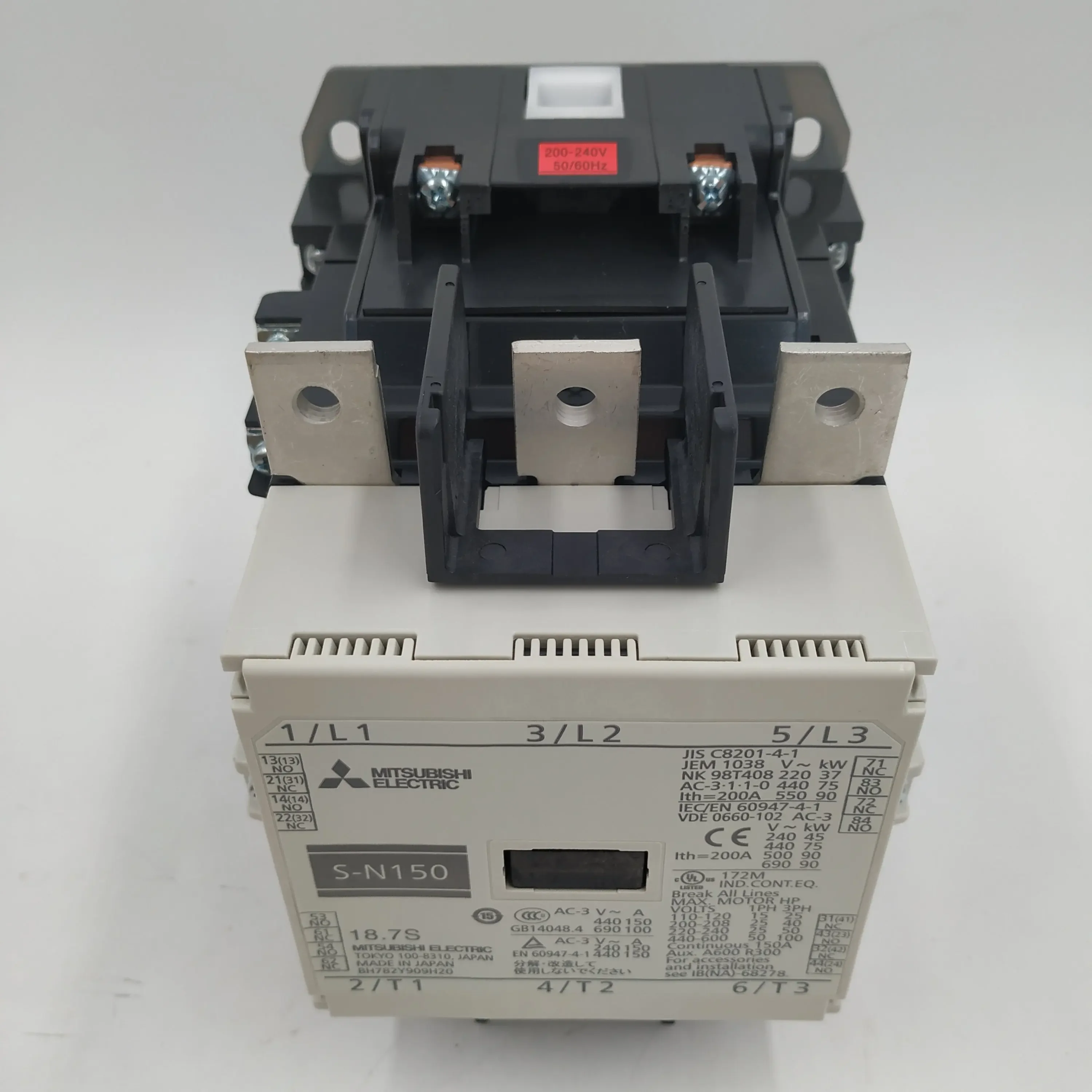 MS-N Series magnetic contactor  3P 150A 2NO+2NC S-N150  AC100V AC200V AC400V AC300V