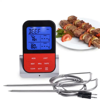 Dual Wireless Food Thermometer with Probe, Digital Meat Thermometers for Cooking, Waterproof Thermometer