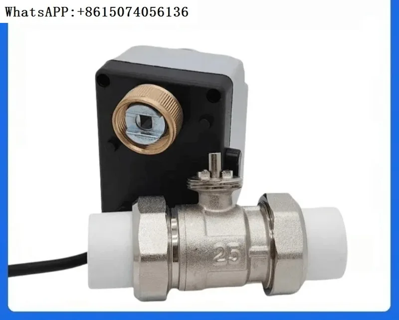 

electric two-way valve, normally closed brass valve, power-off closing, manual switch, manual automatic electric valve