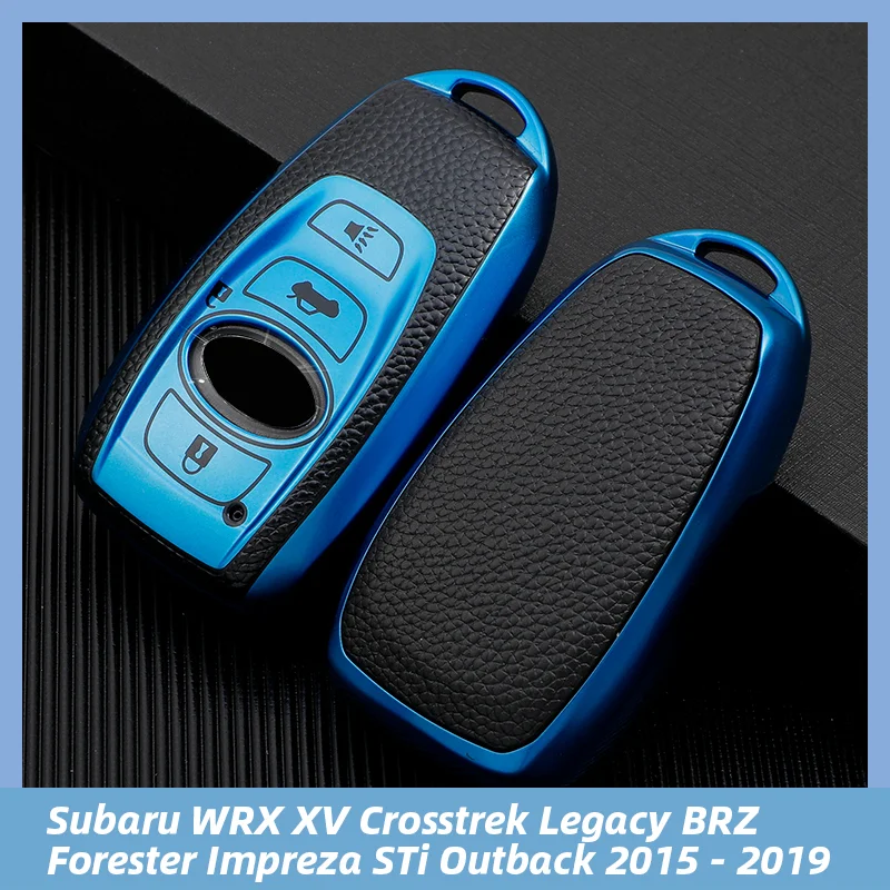 

Car Smart Key Cover Case Bag For Subaru WRX XV Crosstrek Legacy BRZ Forester Impreza STi Outback 2015 - 2019 Shell Holder Fob