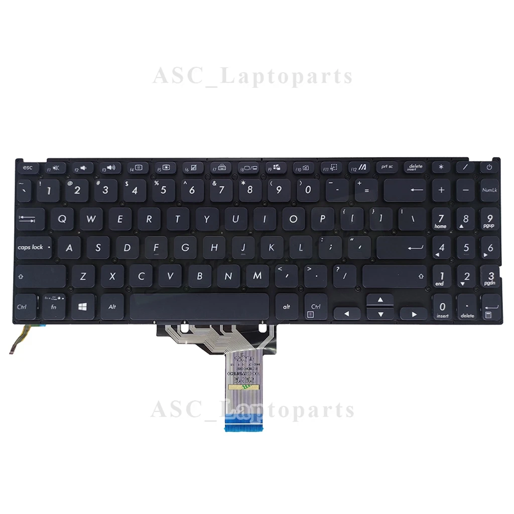 Teclado retroiluminado para ASUS Vivobook X509 X509F X509UM X509FA MA X515 X509FA X509FJ X509DA X509U X509UA M509 M509D M509DA, nuevo, EE. UU.