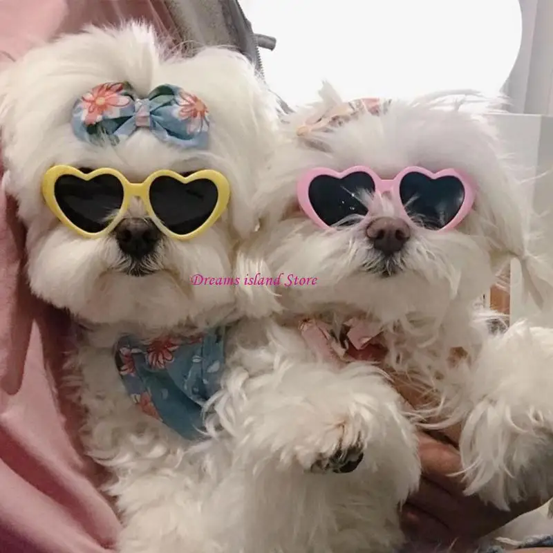 小さなペットサングラスかわいい犬のサングラス子犬サングラスコスプレ写真ツールHX6C